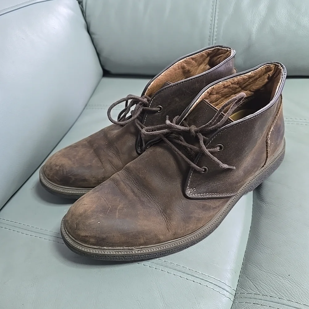 GH Bass & Co‎ Boots Mens 11.5 M Radley Casual Two Eye Chukka Boot Brown Leather